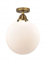 Innovations Lighting 288-1C-BB-G201-12-LED - Beacon - 1 Light - 12 inch - Brushed Brass - Semi-Flush Mount