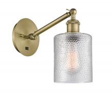 Innovations Lighting 317-1W-AB-G112 - Cobbleskill - 1 Light - 5 inch - Antique Brass - Adjustable Sconce