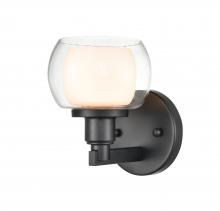 Innovations Lighting 330-1W-BK-CLW-LED - Cairo - 1 Light - 5 inch - Black - Bath Vanity Light
