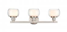 Innovations Lighting 330-3W-SN-CLW - Cairo - 3 Light - 24 inch - Satin Nickel - Bath Vanity Light