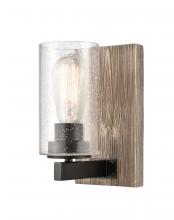 Innovations Lighting 424-1W-BK-SDY - Diego - 1 Light - 5 inch - Matte Black - Sconce