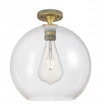 Innovations Lighting 434-1F-BB-G122-12 - Crown Point - 1 Light - 12 inch - Brushed Brass - Flush Mount