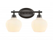 Innovations Lighting 438-2W-BK-G4381-LED - Amina - 2 Light - 17 inch - Matte Black - Bath Vanity Light