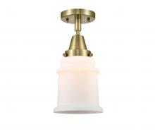 Innovations Lighting 447-1C-AB-G181-LED - Canton - 1 Light - 6 inch - Antique Brass - Semi-Flush Mount