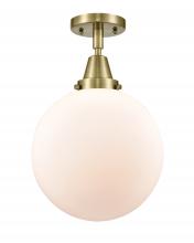 Innovations Lighting 447-1C-AB-G201-10 - Beacon - 1 Light - 10 inch - Antique Brass - Semi-Flush Mount