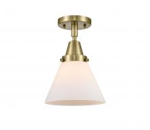 Innovations Lighting 447-1C-AB-G41-LED - Cone - 1 Light - 8 inch - Antique Brass - Semi-Flush Mount