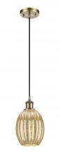 Innovations Lighting 516-1P-AB-G459-6ME - Preston Bulb - 1 Light - 6 inch - Antique Brass - Cord hung - Mini Pendant