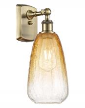 Innovations Lighting 516-1W-AB-G480-6AM - Brookhaven Almond - 1 Light - 6 inch - Antique Brass - Sconce