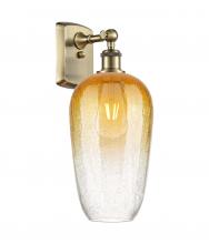 Innovations Lighting 516-1W-AB-G484-7AM - Brookhaven Flute - 1 Light - 7 inch - Antique Brass - Sconce