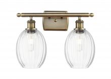 Innovations Lighting 516-2W-AB-G459-6CL - Preston Bulb - 2 Light - 16 inch - Antique Brass - Bath Vanity Light