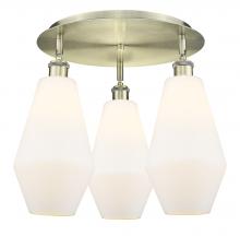 Innovations Lighting 516-3C-AB-G651-7 - Cindyrella - 3 Light - 19 inch - Antique Brass - Semi-Flush Mount