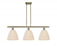 Innovations Lighting 516-3I-AB-NBD-9-NAT - Bristol Natural - 3 Light - 36 inch - Antique Brass - Stem Hung - Island Light