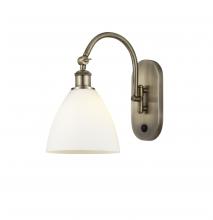 Innovations Lighting 518-1W-AB-GBD-751 - Bristol - 1 Light - 8 inch - Antique Brass - Adjustable Swing Arm