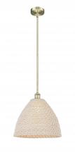 Innovations Lighting 616-1S-AB-NBD-16-NAT - Bristol Natural - 1 Light - 6 inch - Antique Brass - Mini Pendant