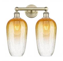 Innovations Lighting 616-2W-AB-G484-7AM - Brookhaven Flute - 2 Light - 16 inch - Antique Brass - Bath Vanity Light