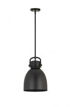Innovations Lighting 712-1S-BK-M712-10BK-LED - Newton Bell Mini Pendant