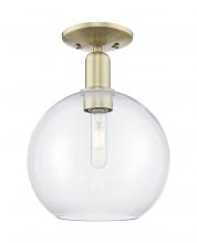 Innovations Lighting 716-1C-AB-G122-10 - Athens - 1 Light - 10 inch - Antique Brass - Semi-Flush Mount
