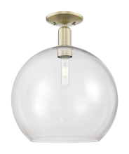Innovations Lighting 716-1C-AB-G122-14 - Athens - 1 Light - 14 inch - Antique Brass - Semi-Flush Mount