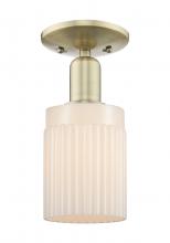 Innovations Lighting 716-1C-AB-G341 - Hadley - 1 Light - 5 inch - Antique Brass - Semi-Flush Mount