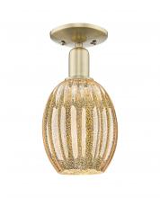 Innovations Lighting 716-1C-AB-G459-6ME - Preston Bulb - 1 Light - 6 inch - Antique Brass - Semi-Flush Mount