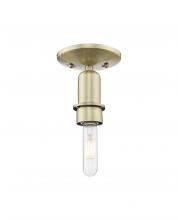 Innovations Lighting 716-1C-AB - Arcadia - 1 Light - 5 inch - Antique Brass - Semi-Flush Mount