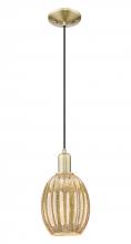 Innovations Lighting 716-1P-AB-G459-6ME - Preston Bulb - 1 Light - 6 inch - Antique Brass - Cord hung - Mini Pendant