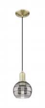 Innovations Lighting 716-1P-AB-G556-6SM - Rochester - 1 Light - 6 inch - Antique Brass - Cord hung - Mini Pendant