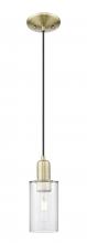 Innovations Lighting 716-1P-AB-G802 - Clymer - 1 Light - 4 inch - Antique Brass - Cord hung - Mini Pendant
