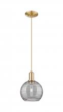 Innovations Lighting 716-1P-CB-G1213-8SM - Athens Deco Swirl - 1 Light - 8 inch - Champagne Bronze - Cord hung - Mini Pendant