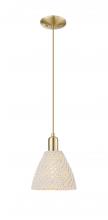 Innovations Lighting 716-1P-CB-NBD-75-NAT - Bristol Natural - 1 Light - 6 inch - Champagne Bronze - Cord hung - Mini Pendant