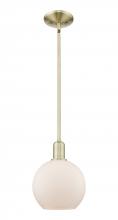 Innovations Lighting 716-1S-AB-G121-8 - Athens - 1 Light - 8 inch - Antique Brass - Stem hung - Mini Pendant