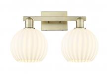 Innovations Lighting 716-2W-AB-G1217-8WV - White Venetian - 2 Light - 19 inch - Antique Brass - Bath Vanity Light