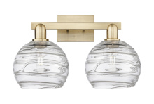 Innovations Lighting 716-2W-CB-G1213-8CL - Athens Deco Swirl - 2 Light - 19 inch - Champagne Bronze - Bath Vanity Light