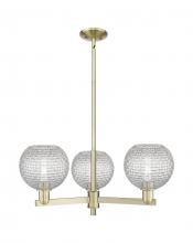Innovations Lighting 716-3CR-AB-G122C-8CL - Athens - 3 Light - 30 inch - Antique Brass - Stem hung - Pendant