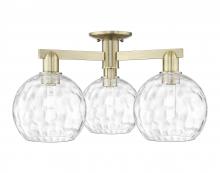Innovations Lighting 716-3F-AB-G1215-8 - Athens Water Glass - 3 Light - 26 inch - Antique Brass - Semi-Flush Mount