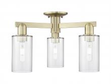 Innovations Lighting 716-3F-AB-G802 - Clymer - 3 Light - 21 inch - Antique Brass - Semi-Flush Mount