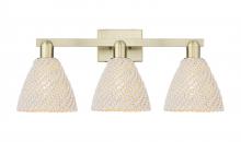 Innovations Lighting 716-3W-AB-NBD-75-NAT - Bristol Natural - 3 Light - 26 inch - Antique Brass - Bath Vanity Light
