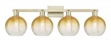 Innovations Lighting 716-4W-AB-G483-8AM - Brookhaven Globe - 4 Light - 36 inch - Antique Brass - Bath Vanity Light