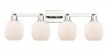 Innovations Lighting 716-4W-PN-G101 - Belfast - 4 Light - 33 inch - Polished Nickel - Bath Vanity Light