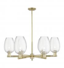 Innovations Lighting 716-6CR-AB-G457-6CL - Preston Flute - 6 Light - 24 inch - Antique Brass - Chandelier