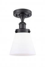 Innovations Lighting 916-1C-BK-G61-LED - Cone - 1 Light - 6 inch - Matte Black - Semi-Flush Mount