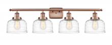Innovations Lighting 916-4W-AC-G713 - Bell - 4 Light - 38 inch - Antique Copper - Bath Vanity Light