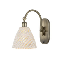 Innovations Lighting 918-1W-AB-NBD-75-NAT - Bristol Natural - 1 Light - 8 inch - Antique Brass - Sconce