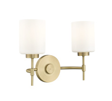 Millennium 19602-VB - Keylee 15.5" Wide 2-Light Vanity - Vintage Brass