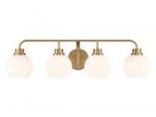 Savoy House Meridian M80082NB - 4-Light Bathroom Vanity Light in Natural Brass